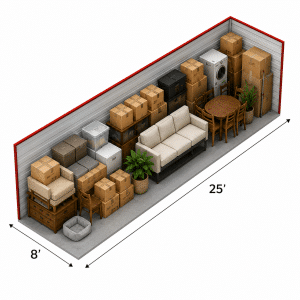 8x25 Locker Rental